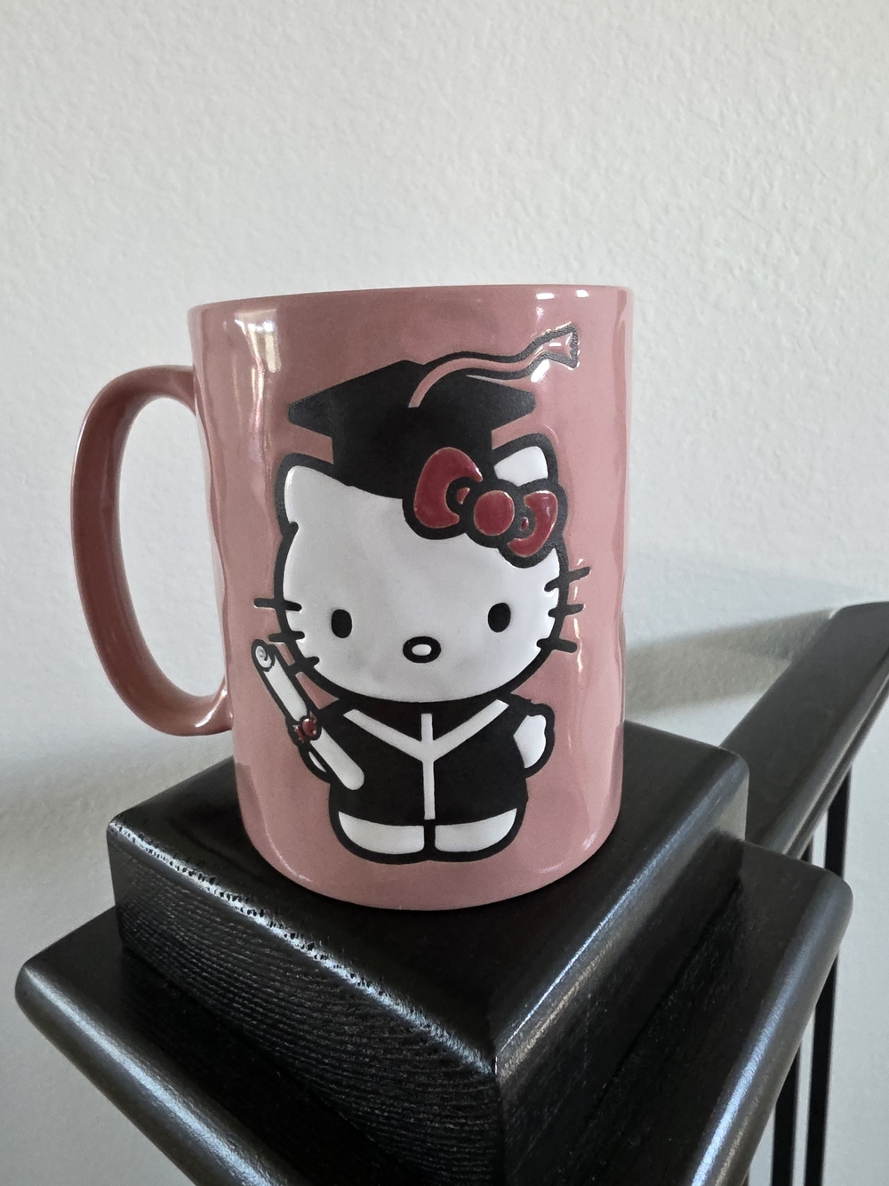 NWT Hello Kitty Pink Ceramic Graduation Mug